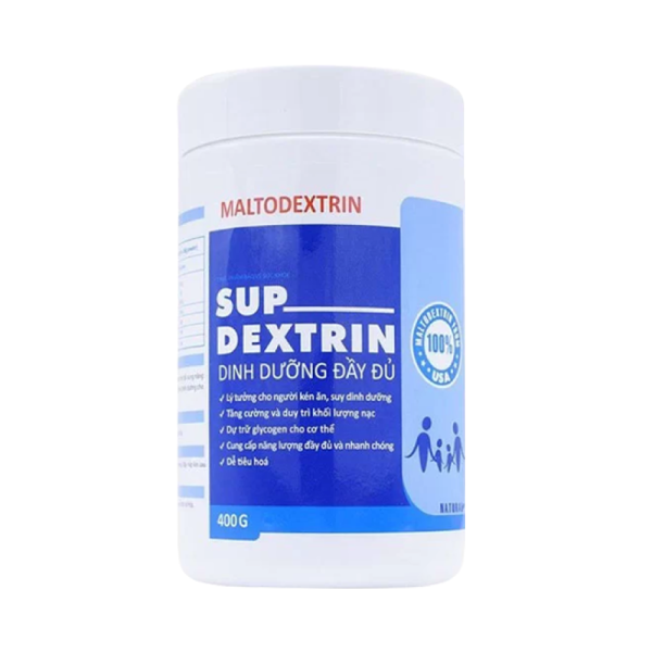 Supdextrin Bột Maltodextrin 400G - Bổ Sung Dinh Dưỡng Và Năng Lượng Cao Cho Người Cần Năng Lượng, Người Gầy Yếu Và Trẻ Suy Dinh Dưỡng