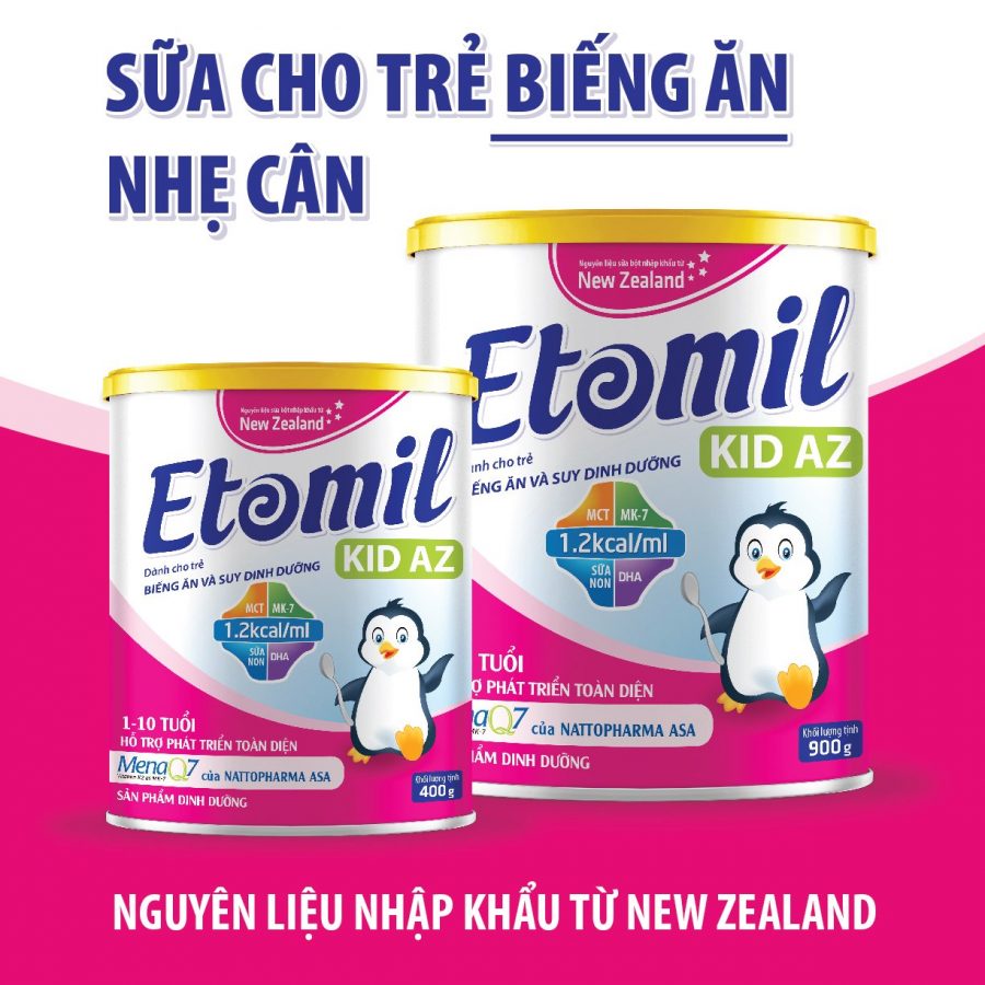 Sữa cho trẻ biếng ăn Etomil Kid AZ