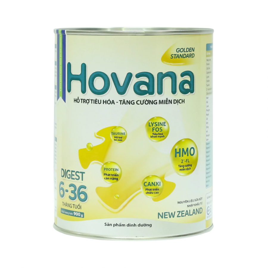 Sữa Hovana Digest 6-36 Tháng Tuổi Hỗ Trợ Tiêu Hóa Cho Bé Giúp Trẻ Em Tăng Hấp Thu Dinh Dưỡng, Tăng Sức Đề Kháng (Sữa Công Thức)