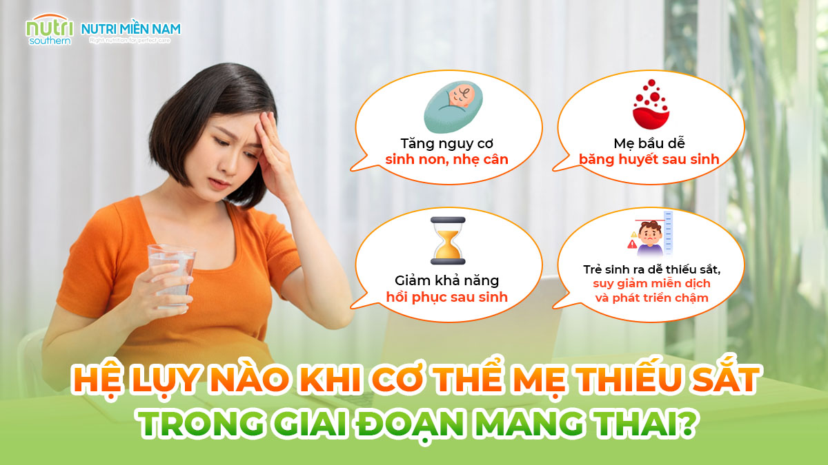 Hệ lụy nào khi mẹ bầu thiếu sắt Hệ lụy nào khi mẹ bầu thiếu sắt