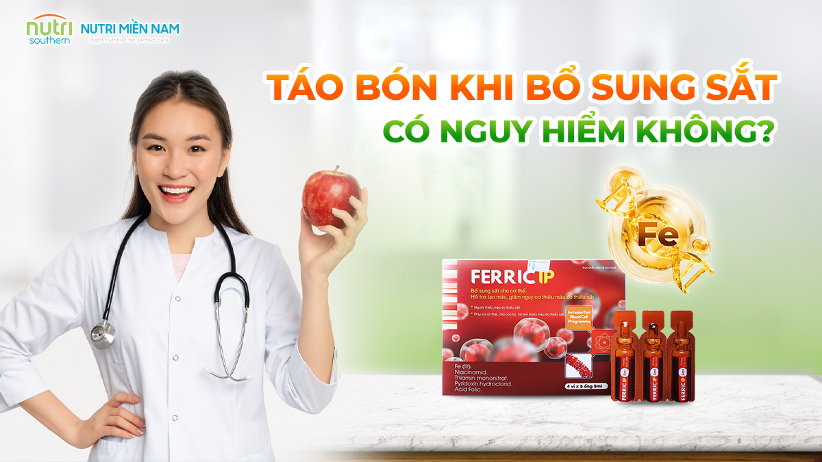 Táo bón khi bổ sung sắt có nguy hiểm không?