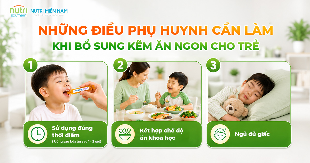 Siro Kẽm Ăn Ngon: Bộ Ba Kẽm, Lysine Và Vitamin B Giúp Trẻ Biếng Ăn Tăng Cân Tốt Hơn