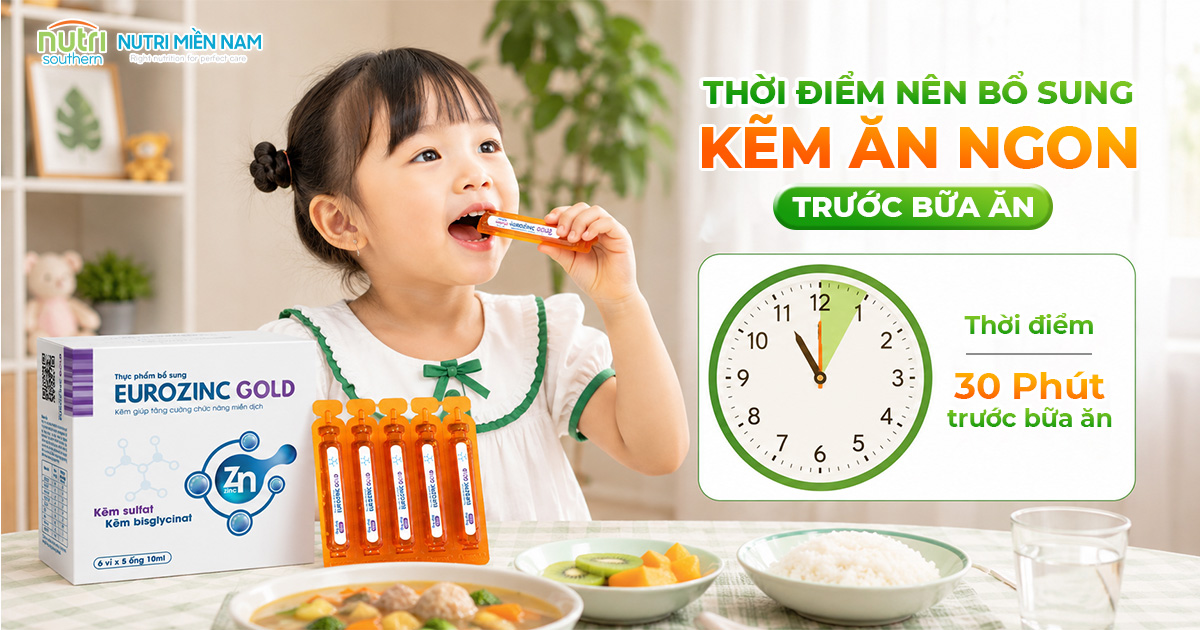 Thời điểm nên uống siro kẽm ăn ngon sau bữa ăn