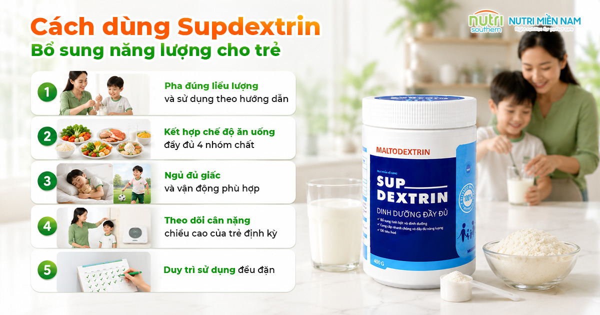 Khi Nào Nên Cho Trẻ Dùng Supdextrin Để Hỗ Trợ Phục Hồi Thể Trạng?