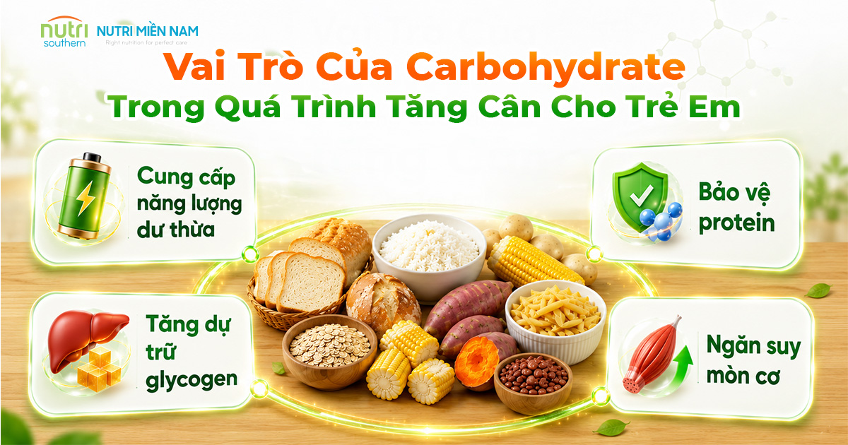 Vai Trò Của Carbohydrate Trong Quá Trình Tăng Cân Cho Trẻ