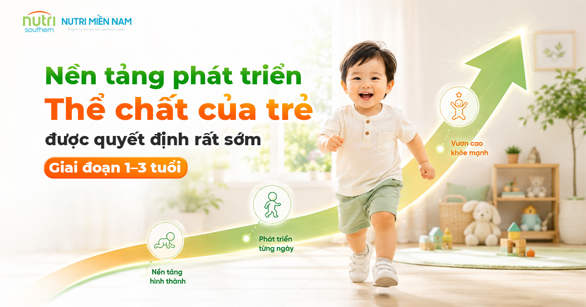 Vì Sao Giai Đoạn 1 – 3 Tuổi Quan Trọng Với Phát Triển Thể Chất Của Trẻ?