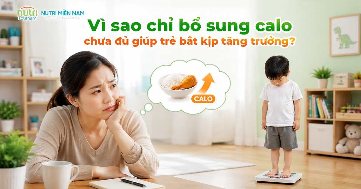 Vì Sao Chỉ Bổ Sung Calo Chưa Đủ Giúp Trẻ Bắt Kịp Tăng Trưởng?