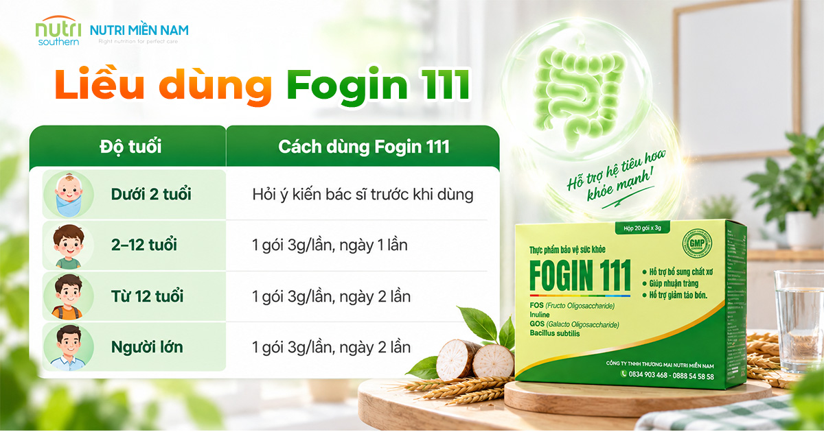Fogin 111 Dùng Cho Trẻ Mấy Tuổi? Cách Dùng Theo Từng Độ Tuổi